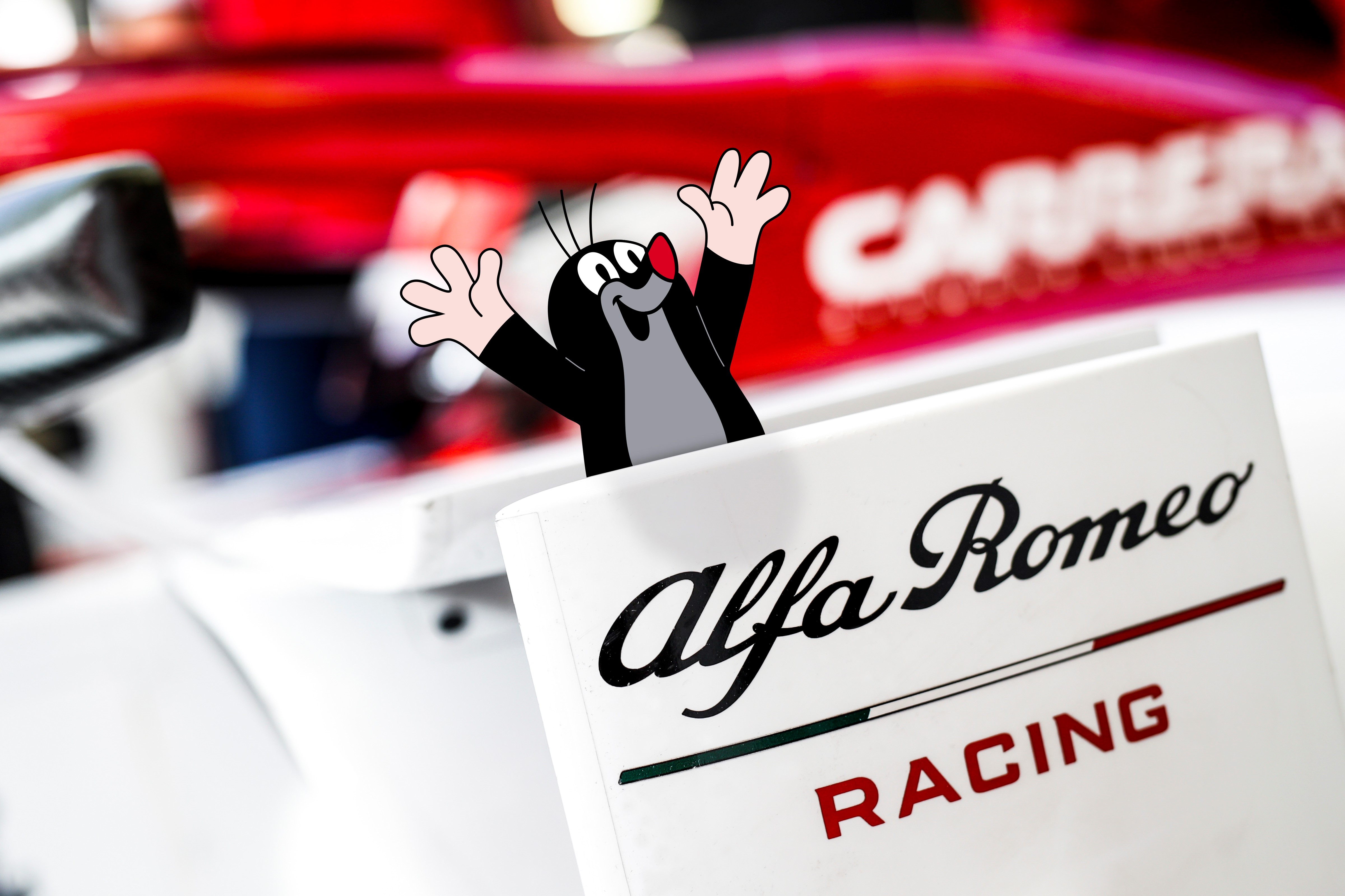 Český Krteček vstupuje do Formule 1! Spojil se s Alfa Romeo Racing
