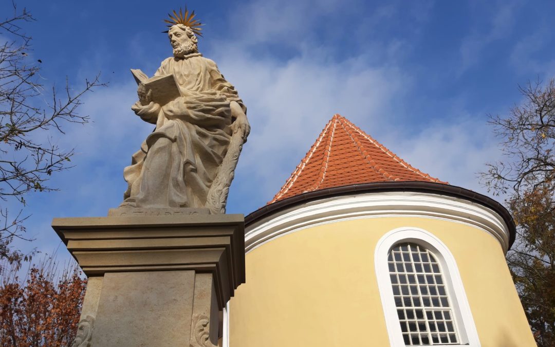 Sochy sv. Leonarda a sv. Judy Tadeáše v Dobříši nesou nejedno poselství nám i dalším generacím